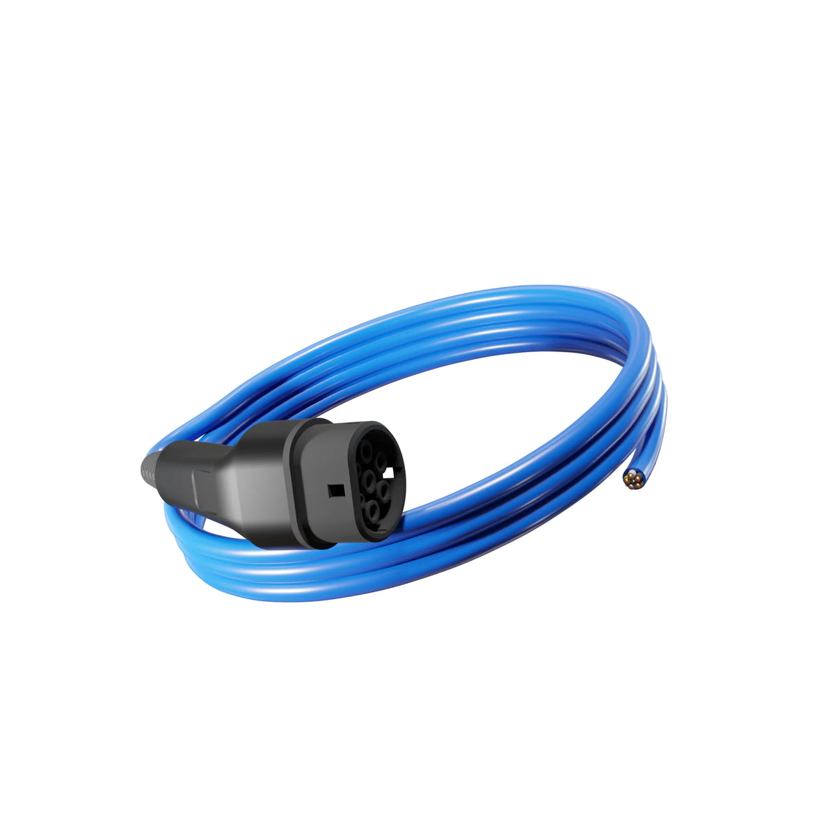 Tethered EV Charging Cable — Type 2 to Tethered, 22.0kW