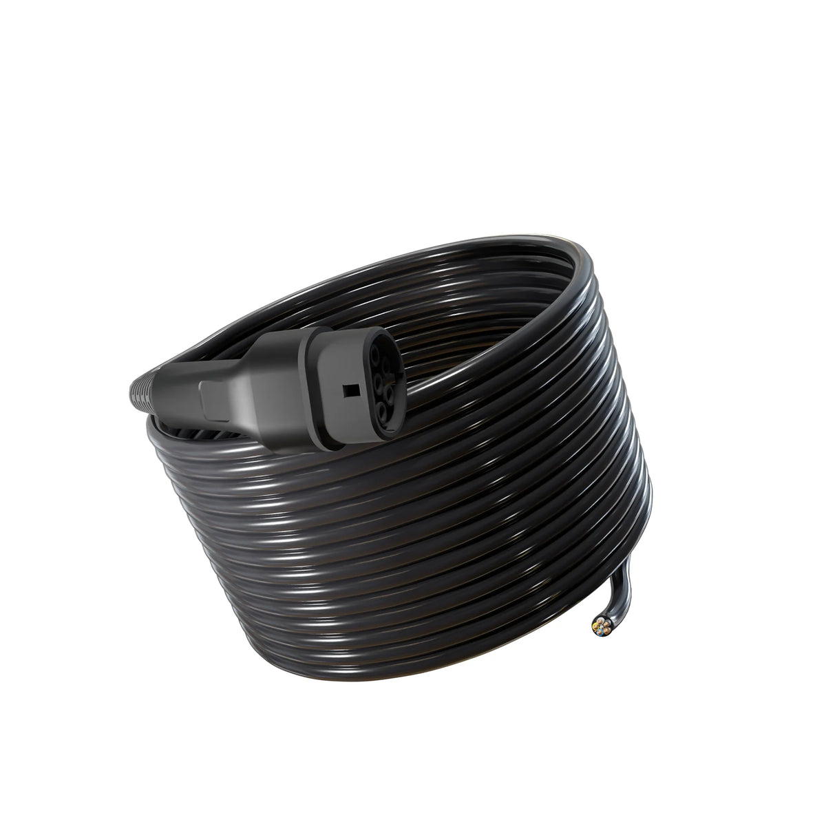 Tethered EV Charging Cable — Type 2 to Tethered, 22.0kW
