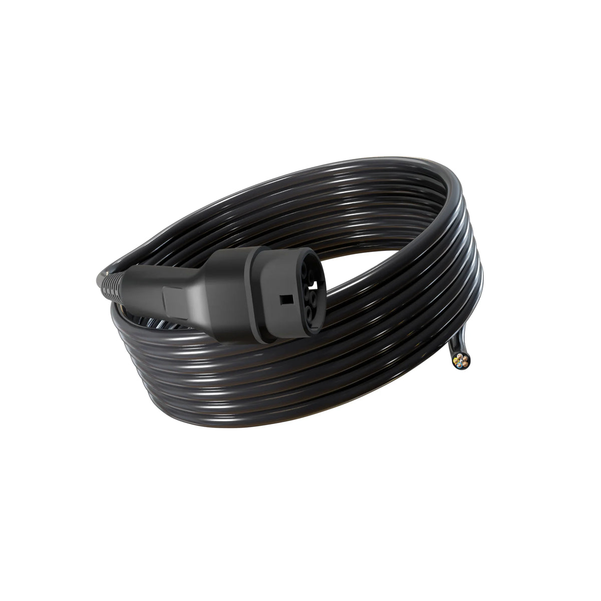 Tethered EV Charging Cable — Type 2 to Tethered, 22.0kW