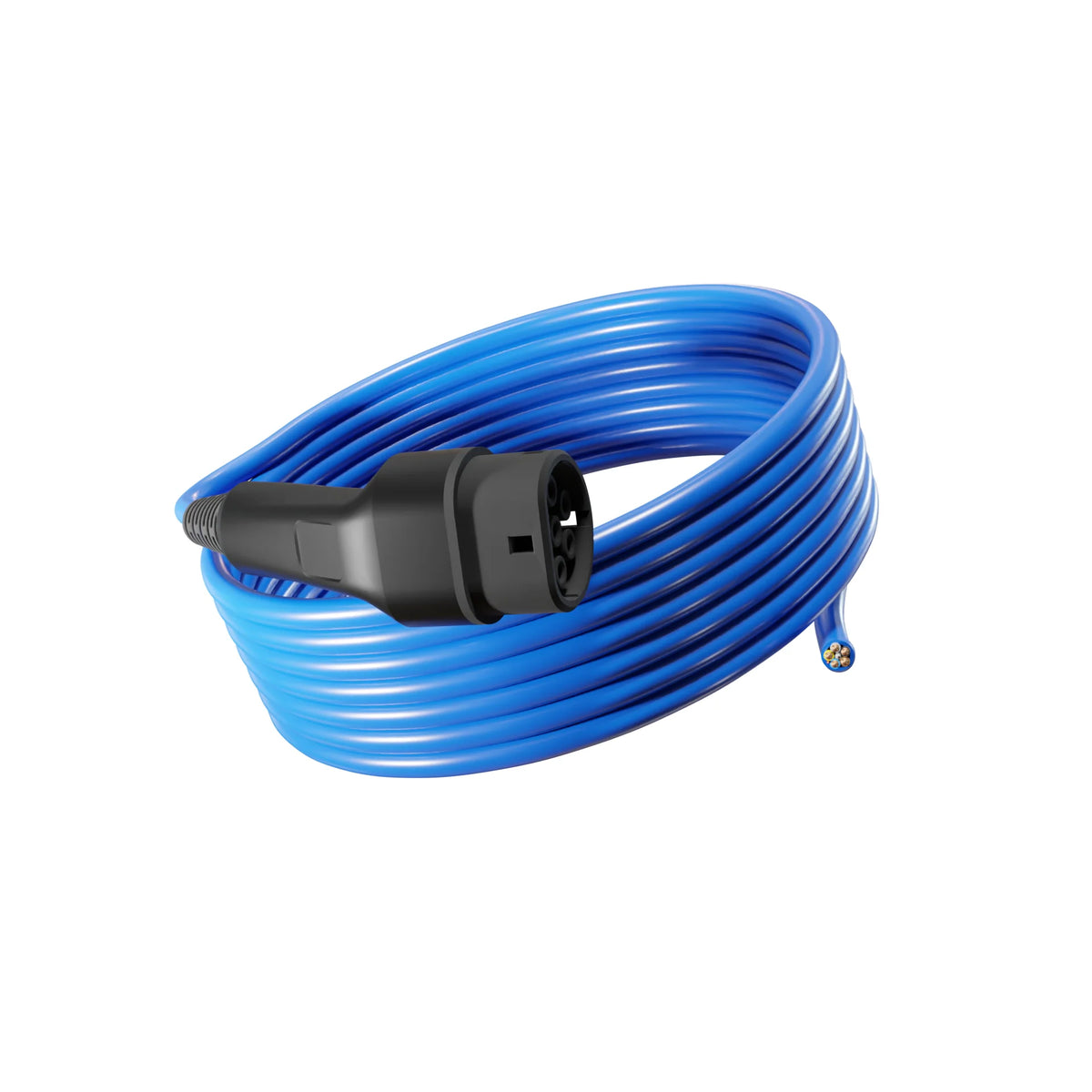 Tethered EV Charging Cable — Type 2 to Tethered, 22.0kW